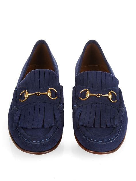 blue pebbled gucci horsebit loafer|Gucci horse bit loafers.